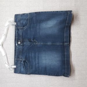 White House Black Market Denim Mini Skirt
